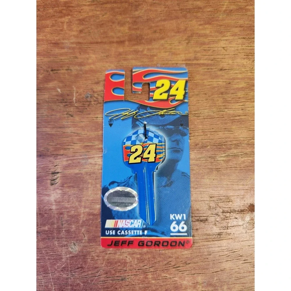 NASCAR Jeff Gordon 24 Blue Flame House Key Blank KW1 66 Hillman Group 89271 2004